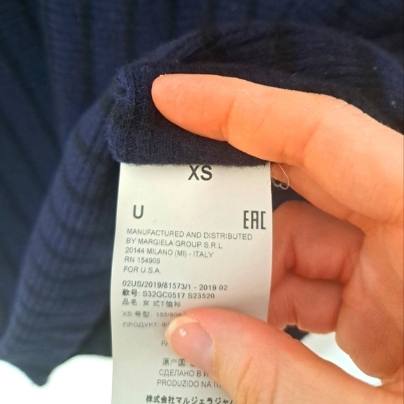 MM6 Maison Margiela navy striped sweater XS - Picture 9 of 10